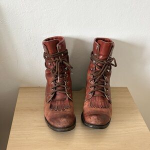 Justin Boots Rustic Brown Roper Boots